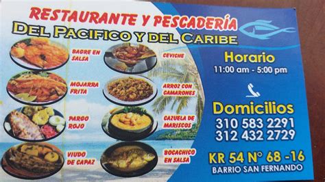 RESTAURANTE Y PESCADERIA DEL PACIFICO Y EL CARIBE Bogotá Opiniones