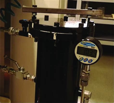 Pressure Testing Rig With Digital Pressure Gauge That Is Used To