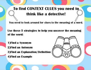 Context Clues Strategy Posters By Miss Zees Activities Tpt