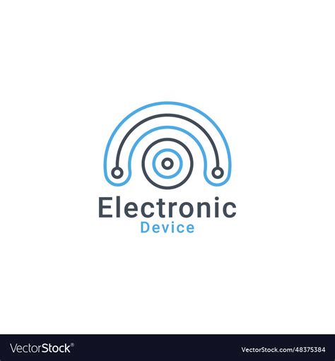 Electronics logo Royalty Free Vector Image - VectorStock