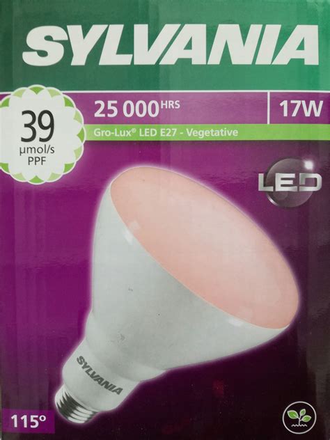 LAMPA LED SYLVANIA DO ROŚLIN VEGETATIVE GROLUX 17W GRO LUX LED E27