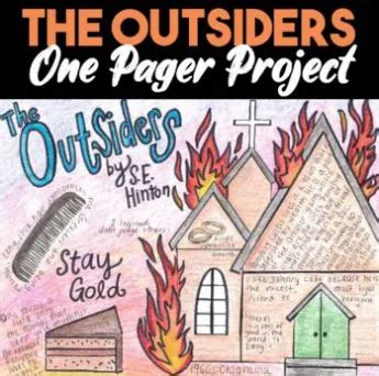 The Outsiders One Pager Comprehension Summary Project