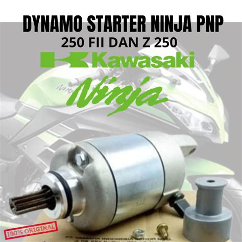 Jual Dinamo Starter KAWASAKI NINJA 250 FI Z250 KARBU 250 Baru