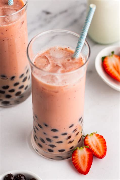 Strawberry Boba Tea Whole Kitchen Sink