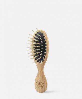 Mini Brosse Ovale En Fr Ne Naturel Tek Beliflor