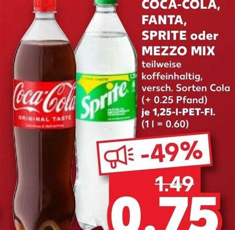 Coca Cola Fanta Sprite Oder Mezzo Mix L Pet Angebot Bei Kaufland