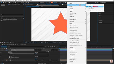 After Effects Tip How To Open Shape And Mask Path Ukramedia