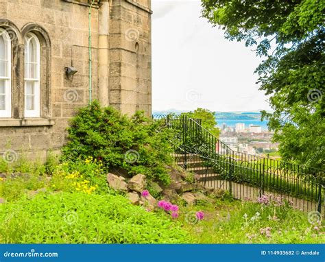 Monuments on the Calton Hill, Edinburgh, Scotland, UK Stock Photo ...