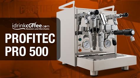 Profitec Pro 500 W Quicksteam Espresso Machine YouTube