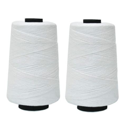 Embroiderymaterial White Polyester And Cotton Embroidery Thread Sewing