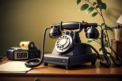 Premium Photo | Photo vintage analog telephone