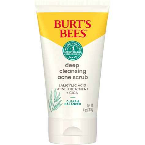 Burt's Bees Natural Acne Solutions Pore Refining Scrub - Shop Facial ...