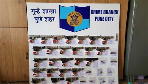 Pune Police Crackdown 42 Pistols 74 Cartridges Worth Rs 13 Lakhs