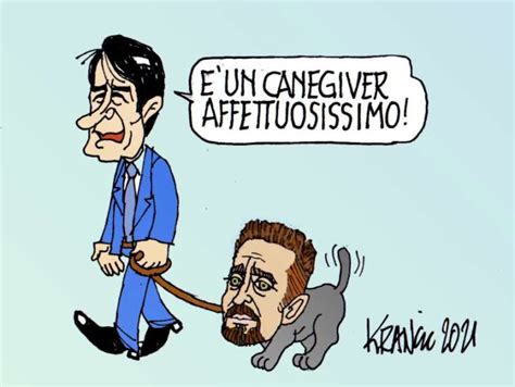 Vignetta Di Krancic Giuseppe Conte E Andrea Scanzi Dago Fotogallery