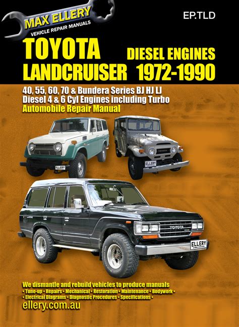 Toyota Landcruiser BJ HJ LJ Workshop Manual 1972 1990 Ellery