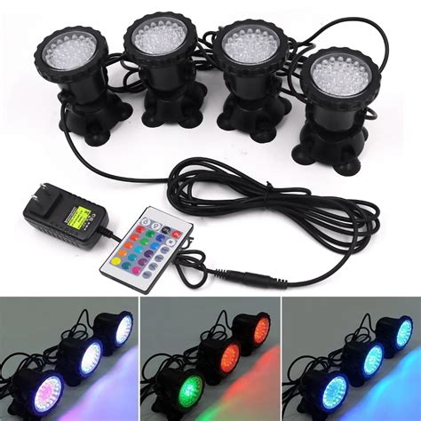 Lâmpada submersa led rgb à prova d água ip68 para aquário ponto