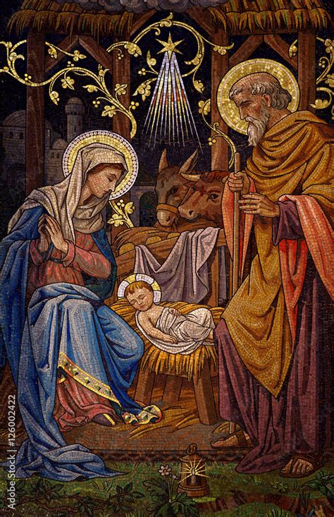 The Nativity (mosaic) Stock Photo | Adobe Stock