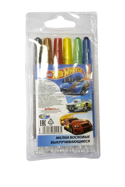 Мелки восковые Centrum Hot Wheels круглые цветов купить с доставкой по выгодным ценам в