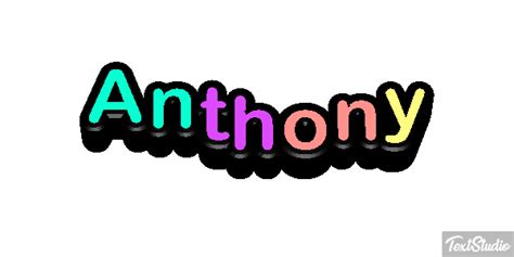 Anthony Name Animated Logo Designs