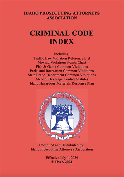 Criminal Code Book (Case of 10) - Idaho Prosecuting Attorneys ...