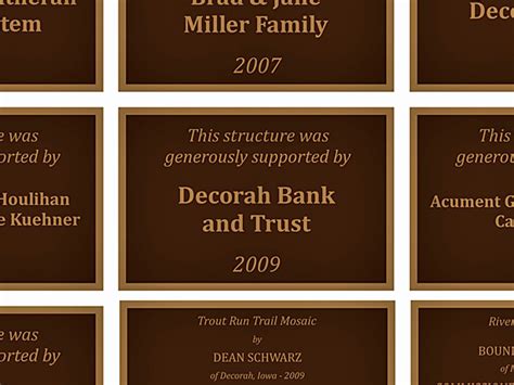 Donor Recognition Plaque and Signage Designs | Rome Monument