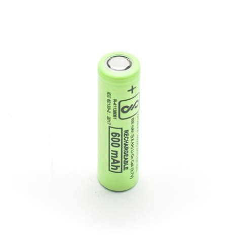 37v 600mah 14500 Lithium Ion Battery Without Tip Top Cap