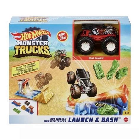 Jual Hot Wheels Monster Trucks LAUNCH BASH Original Mattel Di Seller Toys Island Store