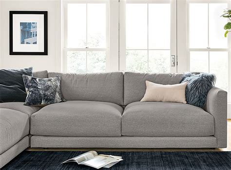 Clemens Extra Deep Sectional In Hines Graphite Living Room Board