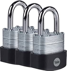 Yale Y B High Security Mm Laminated Steel Padlock Pack