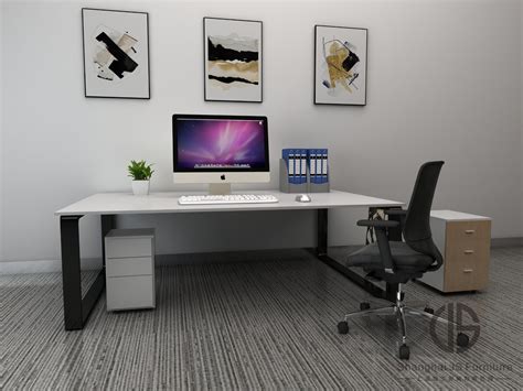 Large White Office Desk Euco Computer Desk White Office Desk L Shape