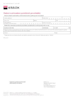 Fillable Online Dost O Peveden Pennch Prostedk Fax Email Print Pdffiller