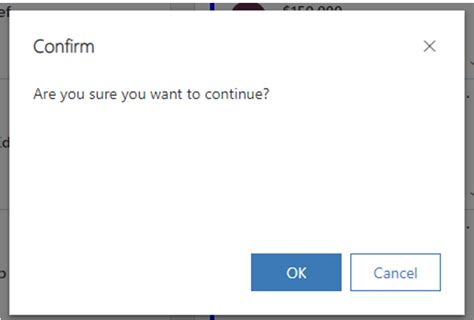Confirmation Dialogs In Dynamics Topline Results Corporation
