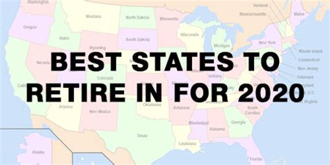 10 Best States To Retire In For 2020 When In Your State