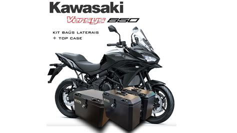 Kit BaÚs Laterais Livi 35l Top Case 50l Kawasaki Versys 650 Livi Motoparts