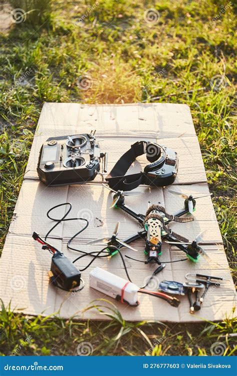 Racing Quadcopter Isolated On The White Background Stock Image ...