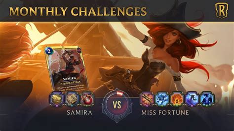 Monthly Challenges Samira Vs Miss Fortune Youtube