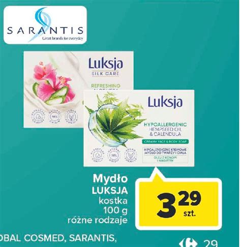 Mydło refreshing aloe vera hibiscus Luksja silk care cena