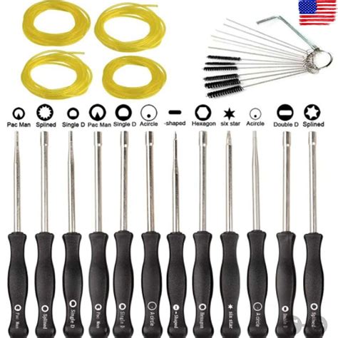 12 PCS Carburetor Adjustment Tool Carb Adjust Kit For 2 Cycle Small