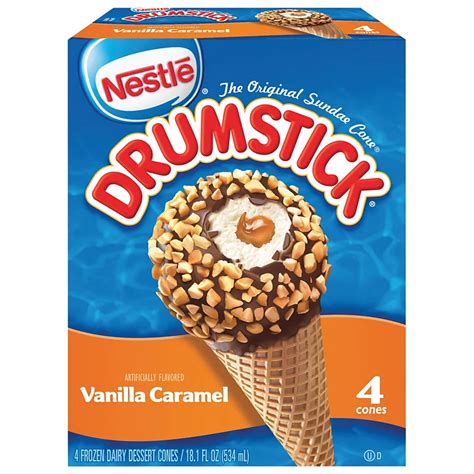 Nestle Drumstick Vanilla Caramel Sundae Cones Shop Ice Cream And Treats