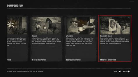 How to Easily Get All 144 Cigarette Cards in Red Dead Redemption 2 ...