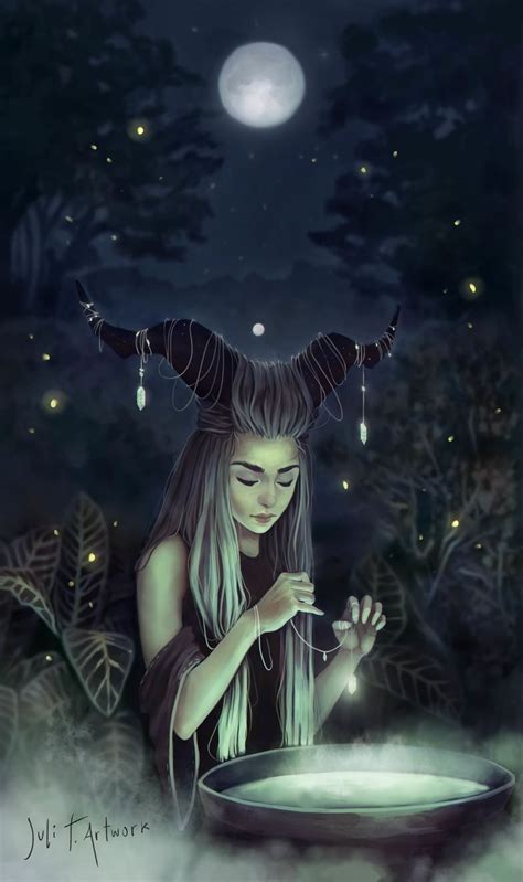 Moon Witch | Wiccan art, Fantasy art, Art