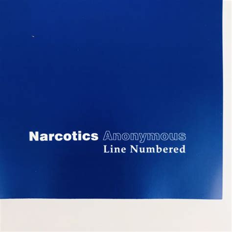 Narcotics Anonymous Basic Text 6th Edition Softcover Line Numbered