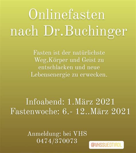 Bibliothek Hans Glauber Toblach Fasten Nach Dr Buchinger