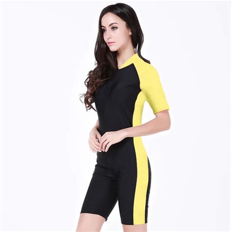 Women Girl Sbart Wetsuit Scuba Diving Suit One Piece Swimwear Swimming