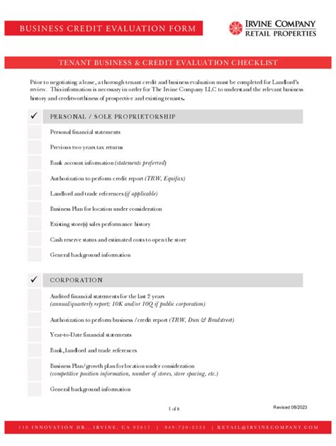 Fillable Online Icrp Business Credit Evaluation Formdocx Fax Email