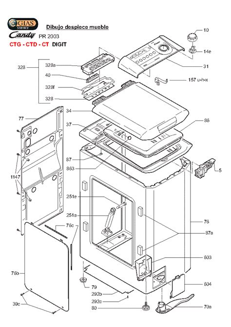 CANDY CTD1066 Service Manual download, schematics, eeprom, repair info ...
