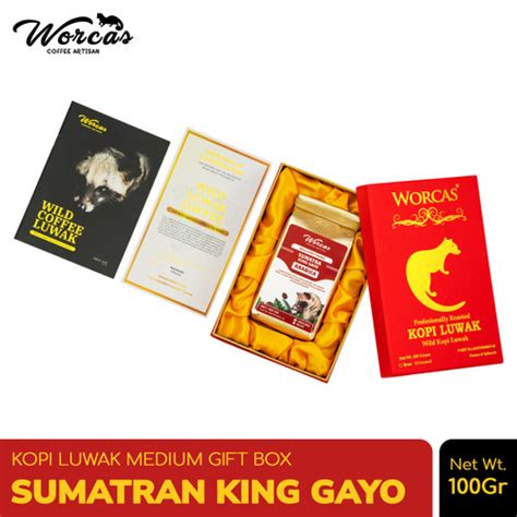 Jual Worcas Kopi Luwak Liar Sumatran King Gayo Gr Medium Gift Box