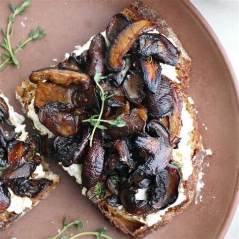 Mushrooms On Toast With Ricotta Its A Veg World After All®