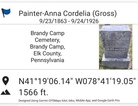 Anna Cordelia Gross Painter 1863 1926 Find A Grave Memorial