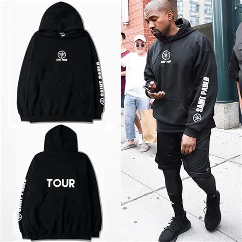 Kanye West Saint Pablo World Tour Merch Hoodie Hooded Oversize Saint ...